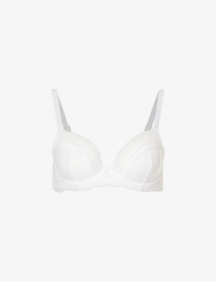 Shop Panache Women's White Ana Lace Plunge Bra