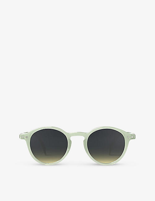 IZIPIZI: #D Junior round-frame semi-transparent acetate sunglasses