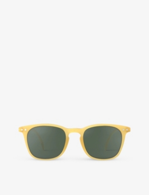 Izipizi Girls Yellow Honey Kids #e Junior Square-frame Semi-transparent Acetate Sunglasses