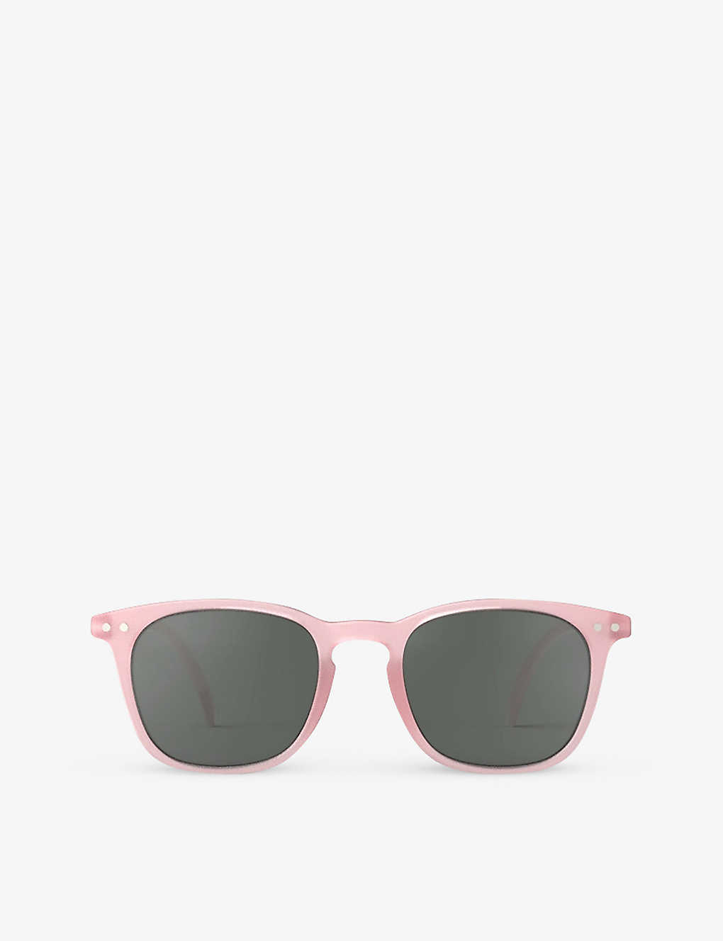 Izipizi Girls Pink Kids #e Junior Square-frame Semi-transparent Acetate Sunglasses