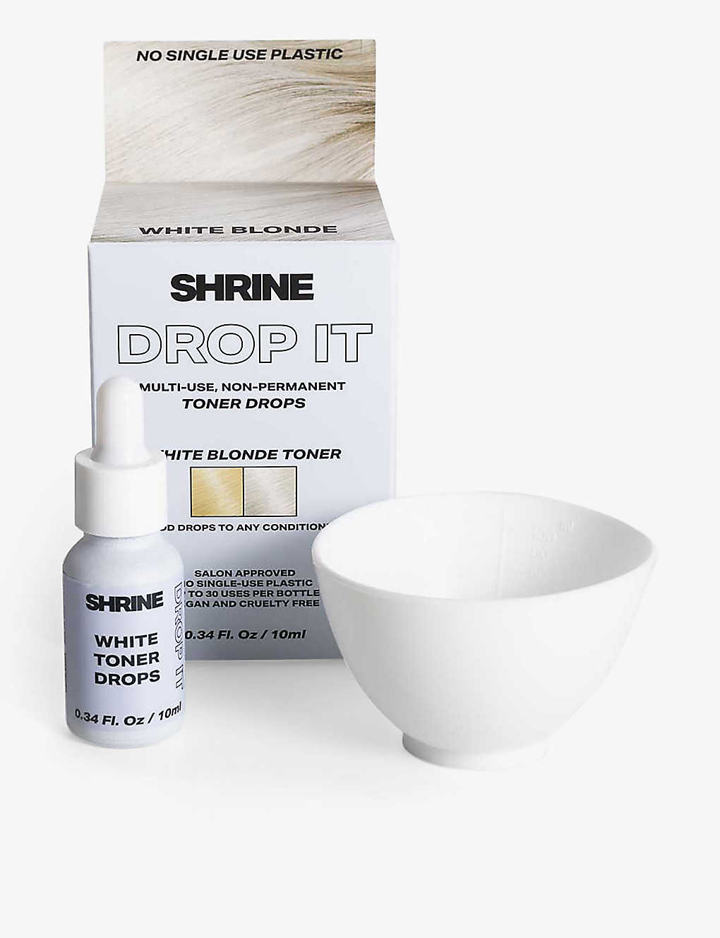 Shrine White Drop It Blonde Hair Toner Kit