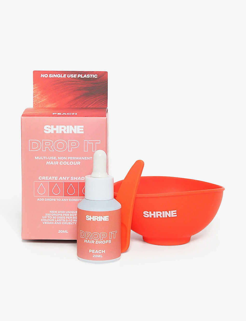 Shrine Peach Drop It Semi-permanent Hair Dye Kit