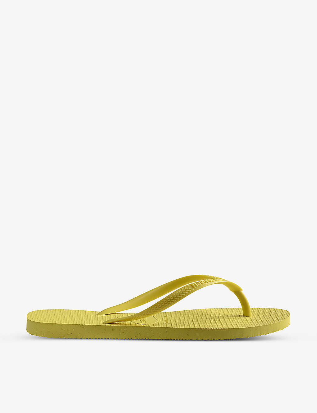 Havaianas Slim Rubber Flip-flops In Yellow Pixel