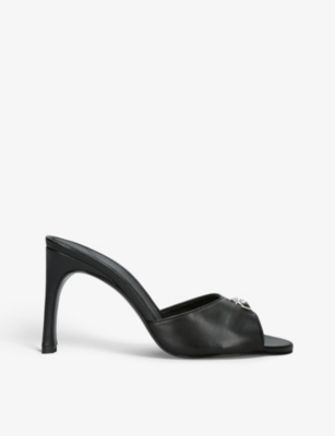 Coperni Logo Mules - Black - Leather In Black