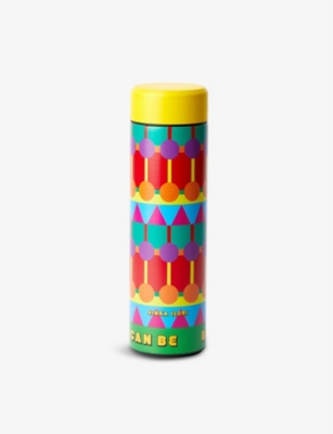 Yinka Ilori Womens Ere Ere Graphic-pattern Logo-print Stainless-steel Water Bottle 450ml