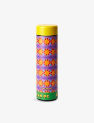 Yinka Ilori Womens Orun Ere Graphic-pattern Logo-print Stainless-steel Water Bottle 450ml