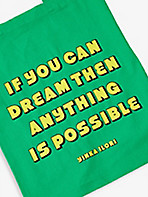 YINKA ILORI: Dream Anything Is Possible slogan-print cotton tote