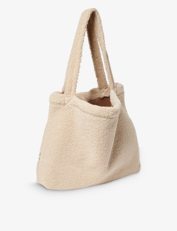 Teddy Mom woven shoulder bag