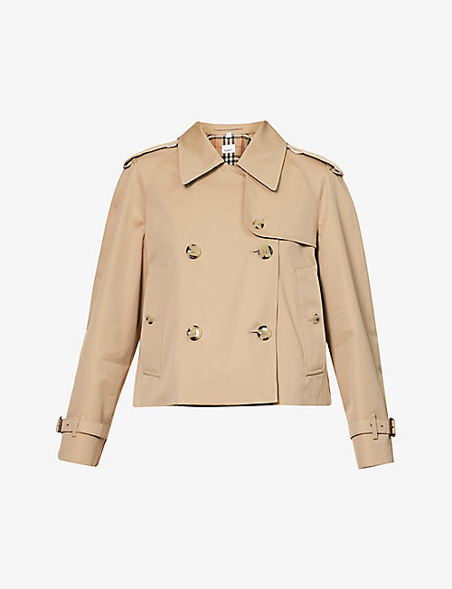BURBERRY: Burberry double-breasted cotton jacket