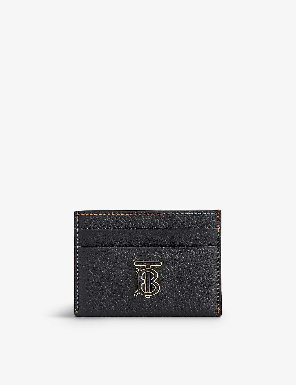 Burberry Black Brand-plaque Leather Card Holder