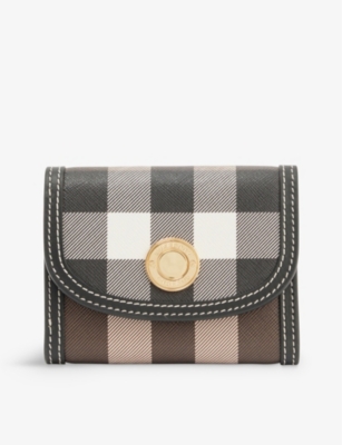 Burberry Printed Leather Compact Wallet