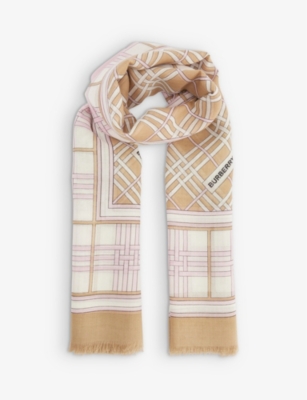 Womens Burberry Cashmere & Silk Scarves