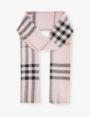 Pink Fans Silk Twilly Scarf