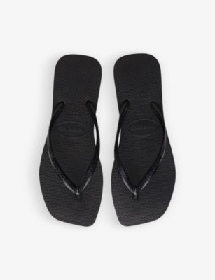 HAVAIANAS: Slim square-toe rubber flip flops