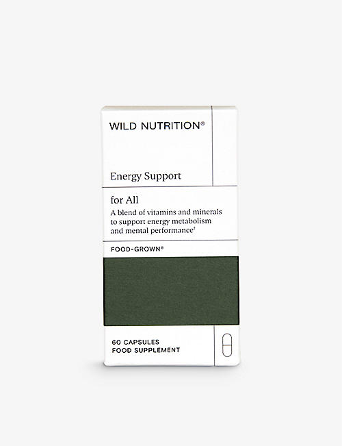 WILD NUTRITION: Energy Support supplements 60 capsules