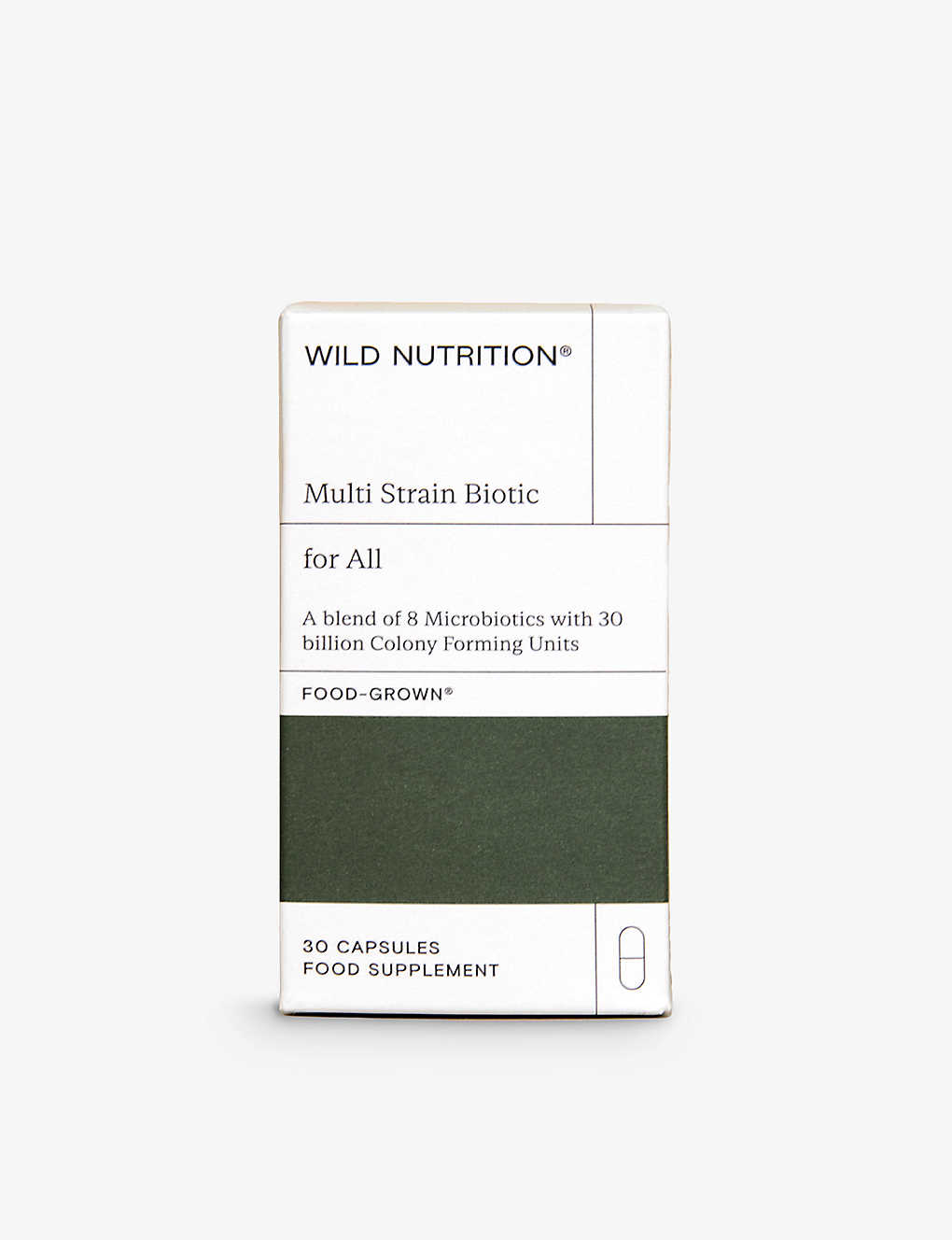 Wild Nutrition Multi Strain Biotic Supplements 30 Capsules