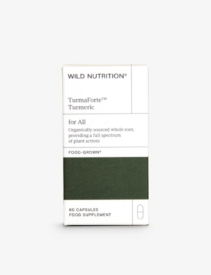 Wild Nutrition Organic Turmaforte Turmeric Supplements 60 Capsules