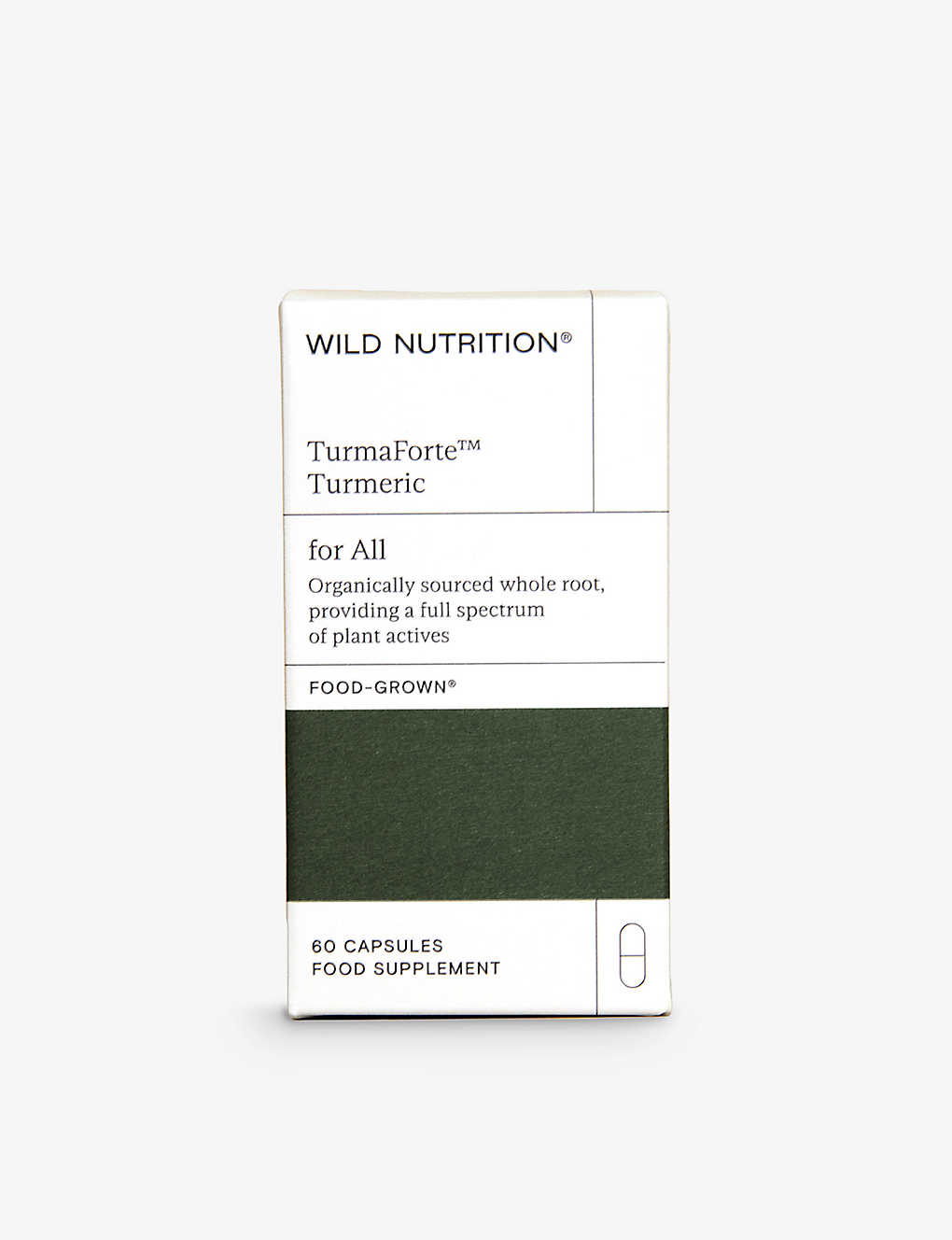 Wild Nutrition Organic Turmaforte Turmeric Supplements 60 Capsules