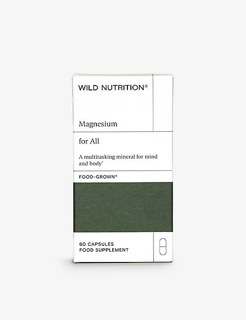WILD NUTRITION: Magnesium supplements 60 capsules