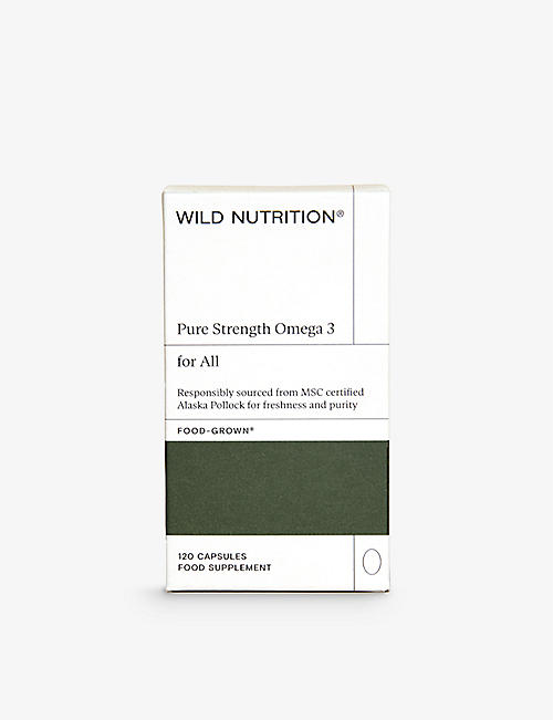 WILD NUTRITION: Pure Strength Omega 3 supplements 120 capsules