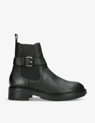 Carvela Comfort Margot Leather Ankle Boots In Black