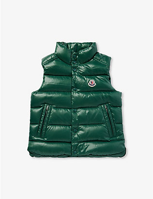 MONCLER: Tib quilted shell-down vest 4-14 years