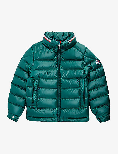 MONCLER: Bourne shell-down puffer jacket 4-14 years