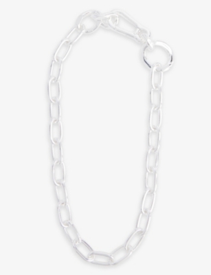 MARTINE ALI Gunnar brass and silver chain necklace