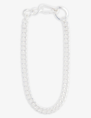 MARTINE ALI Luc Curb silver-plated brass necklace