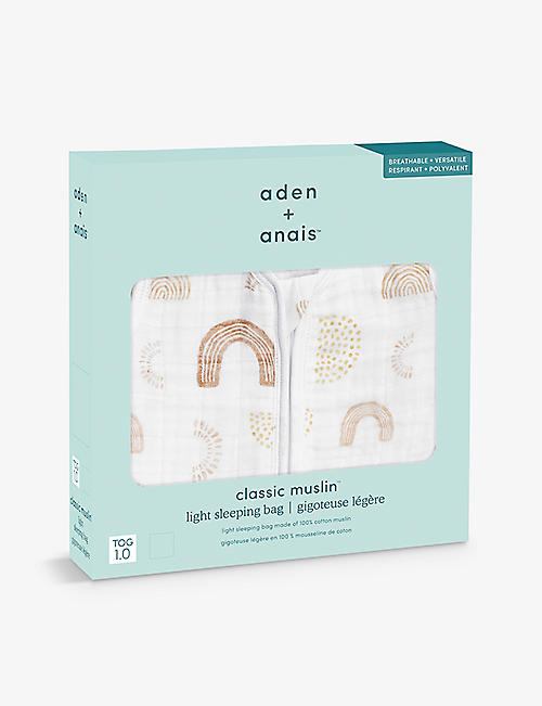 ADEN + ANAIS: Keep Rising 1.0 tog cotton-muslin sleeping bag 18 months