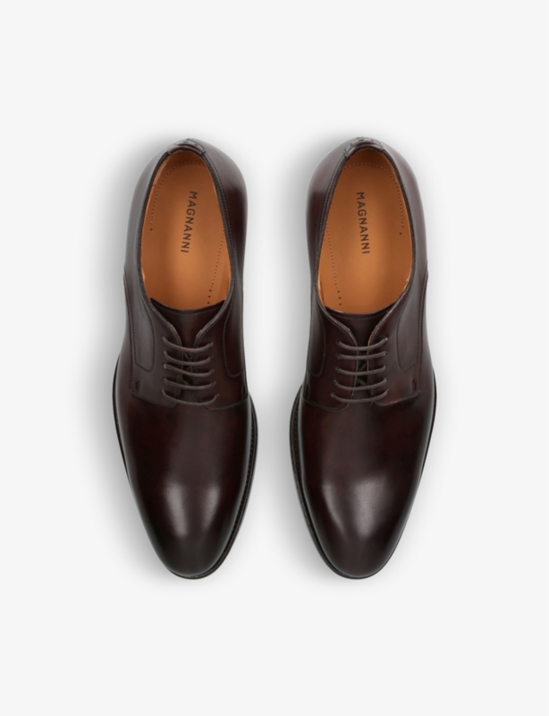 Flex leather Derby shoes