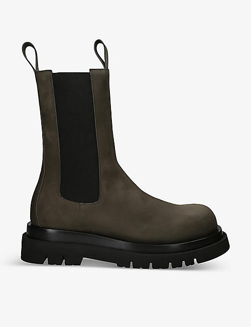BOTTEGA VENETA: Lug elasticated-side leather boots