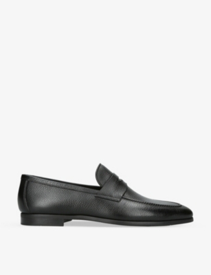 Magnanni Leather Diezma Ii Loafers In Black