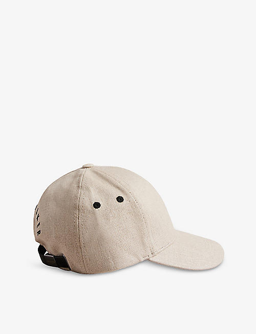 TED BAKER: Monei contrast-embroidered linen baseball cap