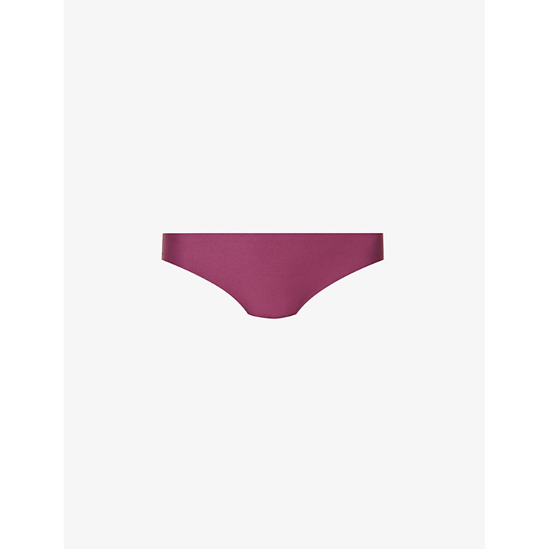 Chantelle Soft Stretch Stretch-woven Thong In 01y Tannin