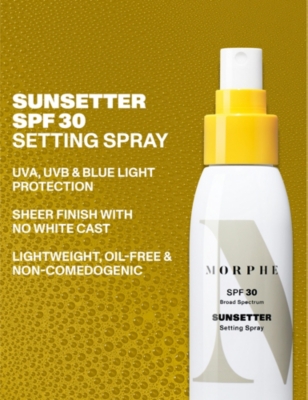 Shop Morphe Sunsetter Setting Spray Spf 30 100ml