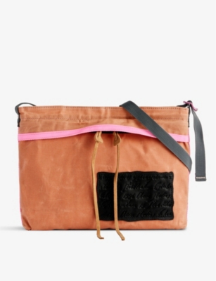 ACNE STUDIOS Contrastpatch cotton crossbody bag