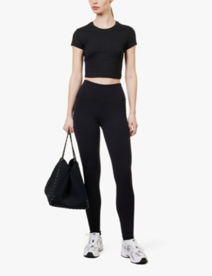 ALO YOGA: Alosoft Finesse round-neck stretch-woven T-shirt
