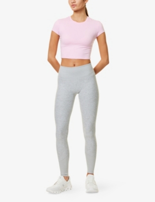 ALO YOGA: Alosoft Finesse round-neck stretch-woven T-shirt