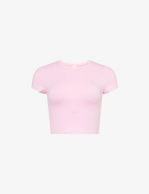 ALO YOGA: Alosoft Finesse round-neck stretch-woven T-shirt