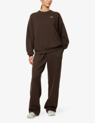 ALO YOGA: Accolade Straight-Leg Cotton-Jersey Jogging Bottoms