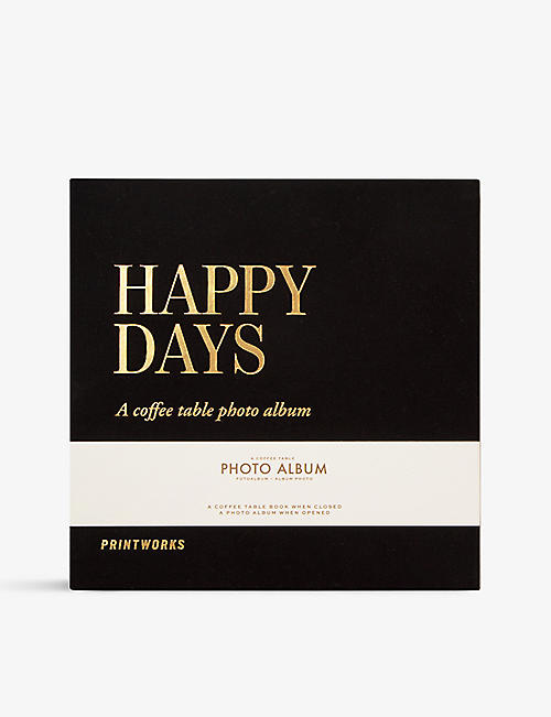 PRINT WORKS: Happy Days coffee-table small photo album 24.5cm x 24.5cm