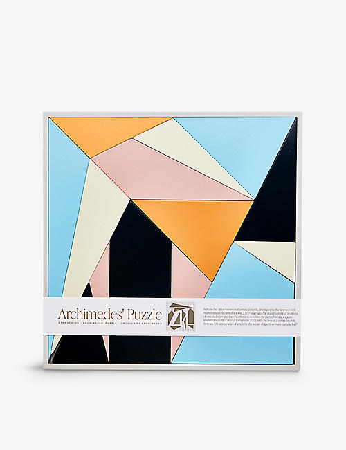 PRINT WORKS: Archimedes 14-piece wood puzzle set