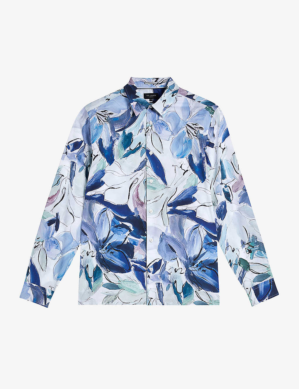 Ted Baker Clunie Abstract Floral Shirt In Multi-coloured