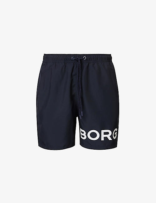 BJORN BORG: Sheldon logo-print swim shorts