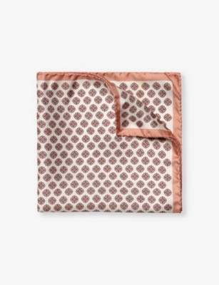 ETON: Patterned silk pocket square