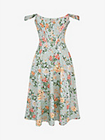 HOUSE OF CB: Saira floral-print cotton-blend midi dress