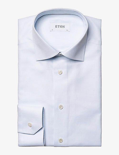 ETON: Business Signature slim-fit cotton-twill shirt