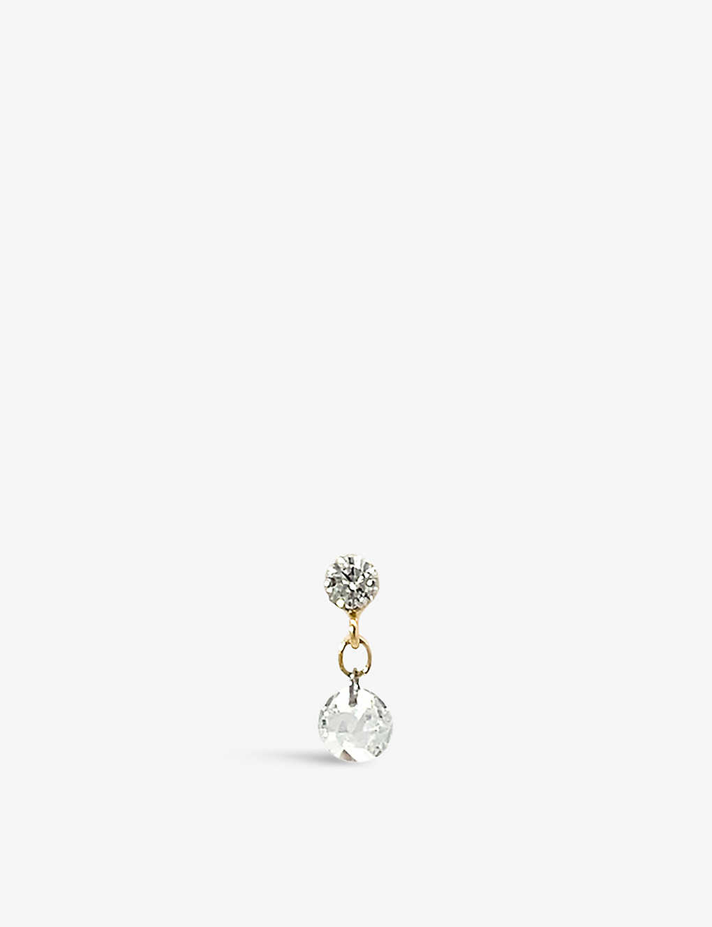 The Alkemistry Womens Yellow Gold Daystar Recycled 18ct Yellow-gold And 0.2ct Mixed-cut Diamond Sing