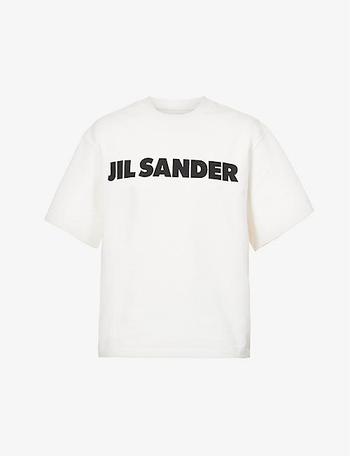 JIL SANDER: Logo-print boxy-fit cotton-jersey T-shirt
